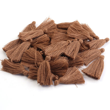 SUPERVALUECHOICE HCSEYE00014 Mini Cotton Tassel Charms, 1.18 Inch Handmade Tassels for DIY Jewelry Making