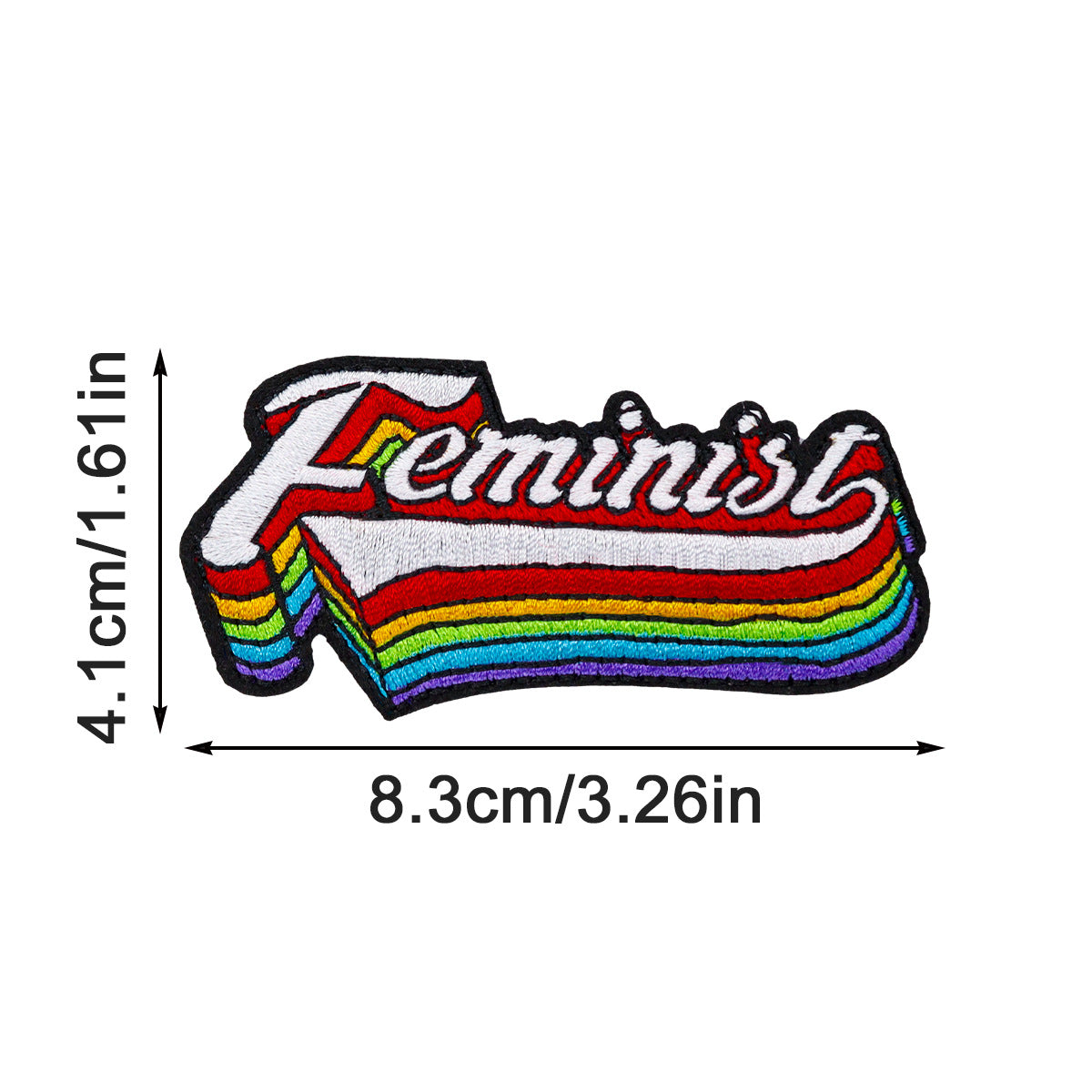 SUPERVALUECHOICE HCSEYSB00107 9Pcs Girl Power Feminist Slogan Embroidered Iron On Patches Clothing DIY Decor Appliques