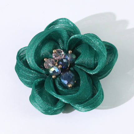 SUPERVALUECHOICE HCSEYD00031 Vintage 3D Pearl Flower Fabric Applique DIY Craft Accessory