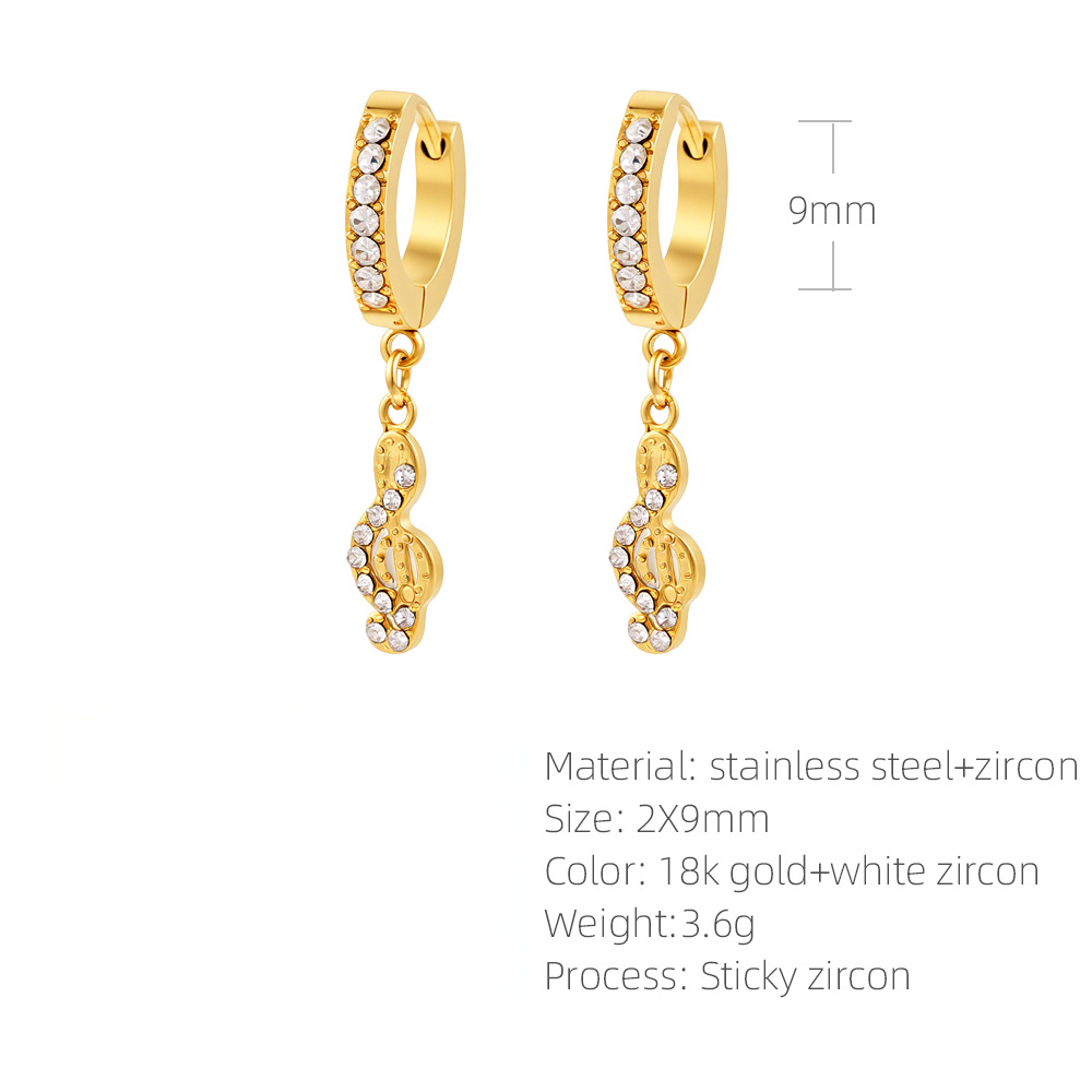 SUPERVALUECHOICE HCSETA00031  Music Note Earrings