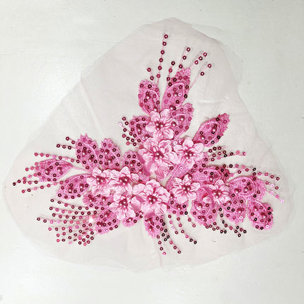 SUPERVALUECHOICE HCSEYB00125 Floral Embroidered Fabric Patches W:11.81''