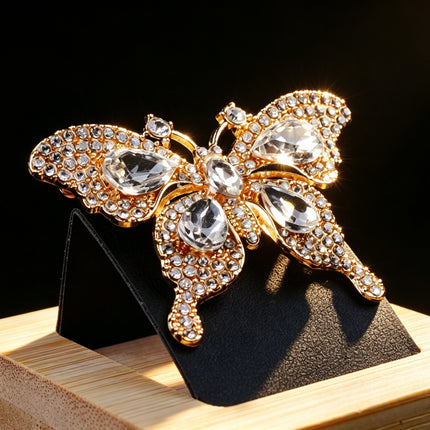 SUPERVALUECHOICE HCSESA00099 Sparkling Rhinestone Lapel Brooches 2.17" × 1.46"