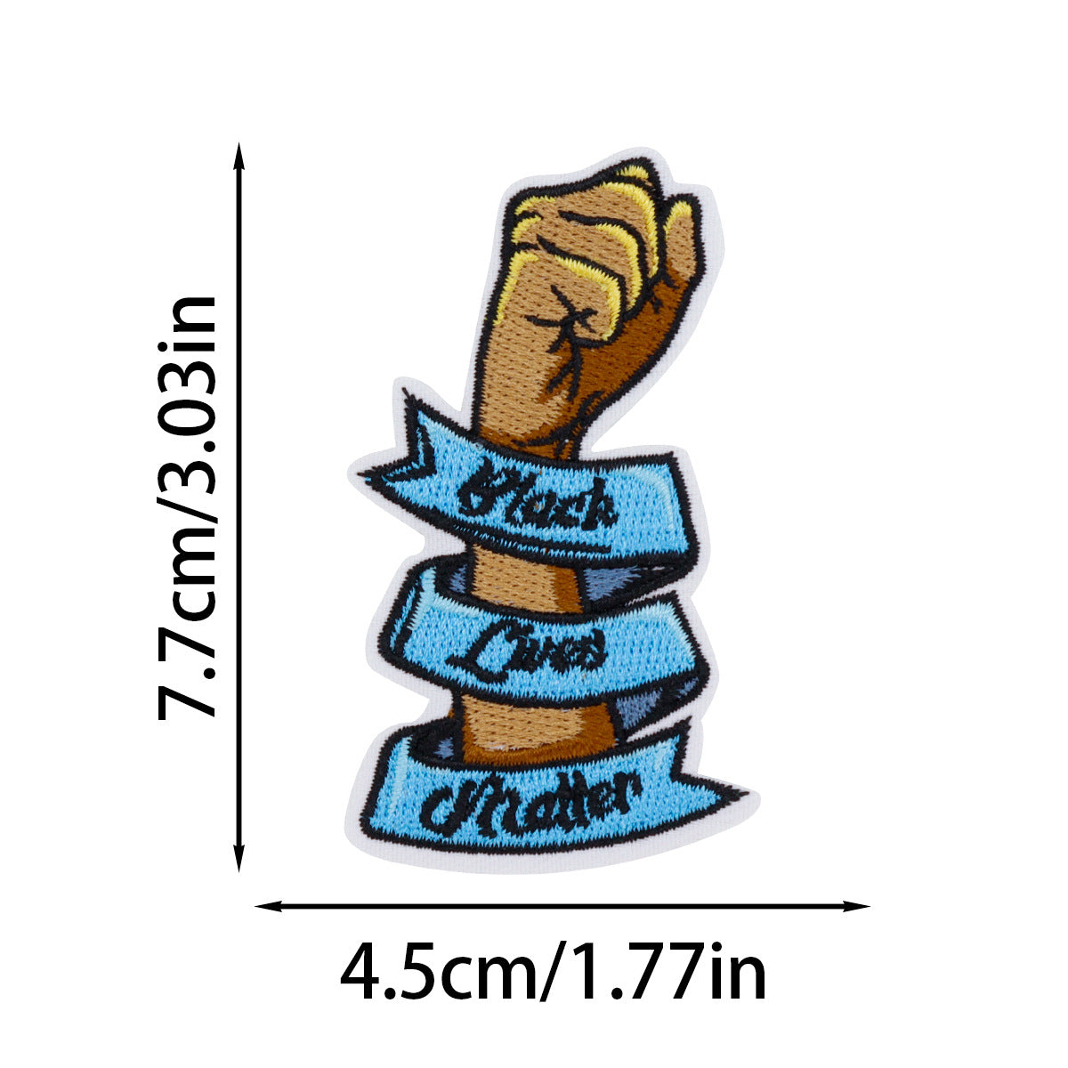 SUPERVALUECHOICE HCSEYSB00104 17Pcs Black Girl Empowerment Embroidered Iron On Patches Afro Theme Clothing DIY Appliques