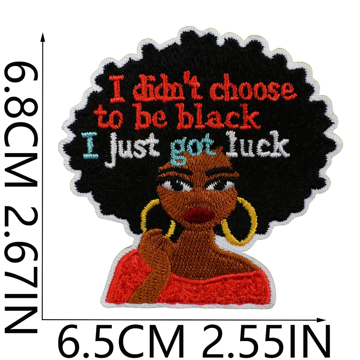 SUPERVALUECHOICE HCSEYB00013 Black Girl Magic Embroidered Fabric Patch