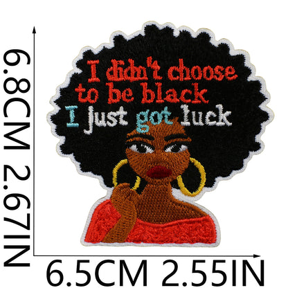 SUPERVALUECHOICE HCSEYB00013 Black Girl Magic Embroidered Fabric Patch