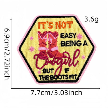 SUPERVALUECHOICE HCSEYB00033 Vintage English Graffiti Embroidered Fabric Patch