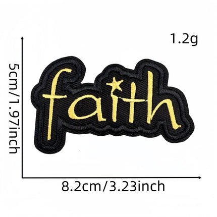 SUPERVALUECHOICE HCSEYB00033 Vintage English Graffiti Embroidered Fabric Patch