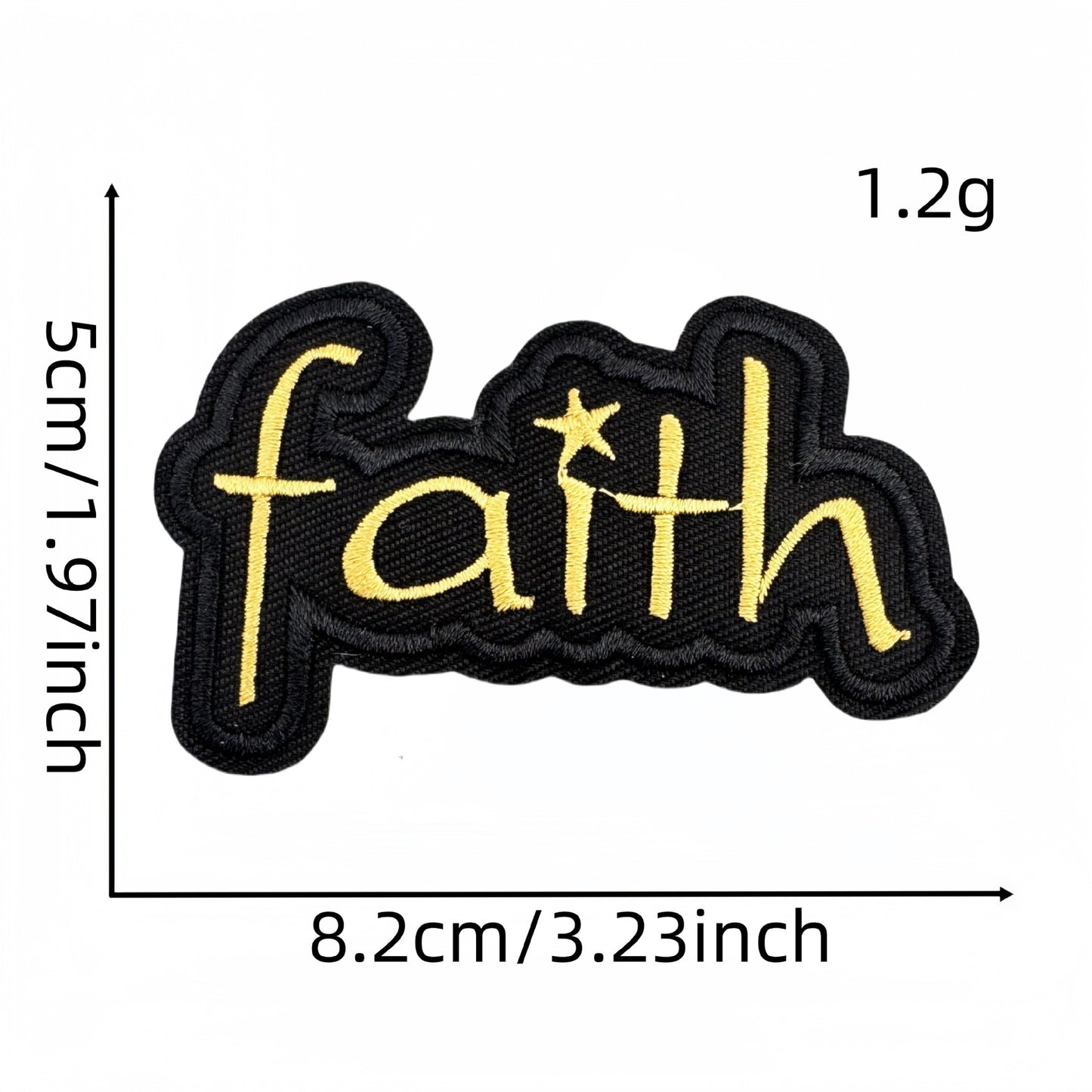 SUPERVALUECHOICE HCSEYB00033 Vintage English Graffiti Embroidered Fabric Patch