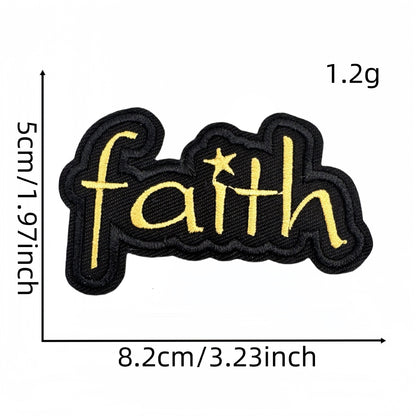 SUPERVALUECHOICE HCSEYB00033 Vintage English Graffiti Embroidered Fabric Patch