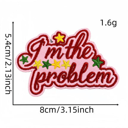 SUPERVALUECHOICE HCSEYB00033 Vintage English Graffiti Embroidered Fabric Patch