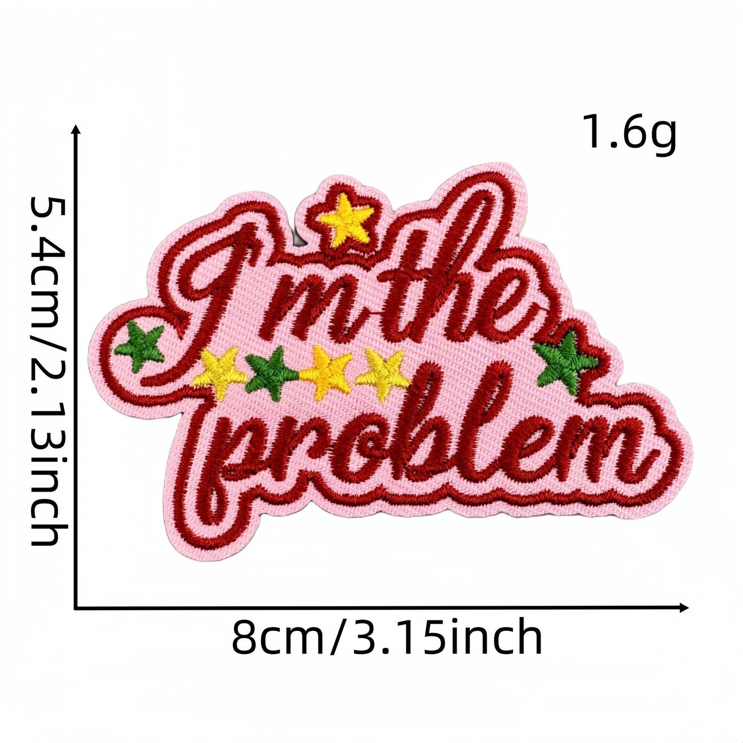 SUPERVALUECHOICE HCSEYB00033 Vintage English Graffiti Embroidered Fabric Patch