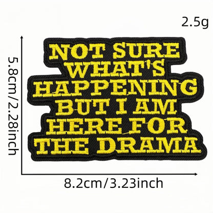 SUPERVALUECHOICE HCSEYSB00031 20Pcs Funny Math Meme Slogan Embroidered Iron On Patches Casual Garment DIY Decor Appliques