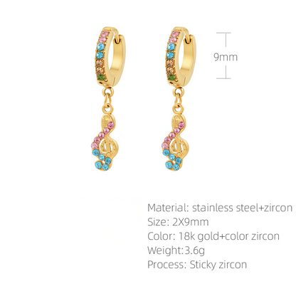 SUPERVALUECHOICE HCSETA00031  Music Note Earrings