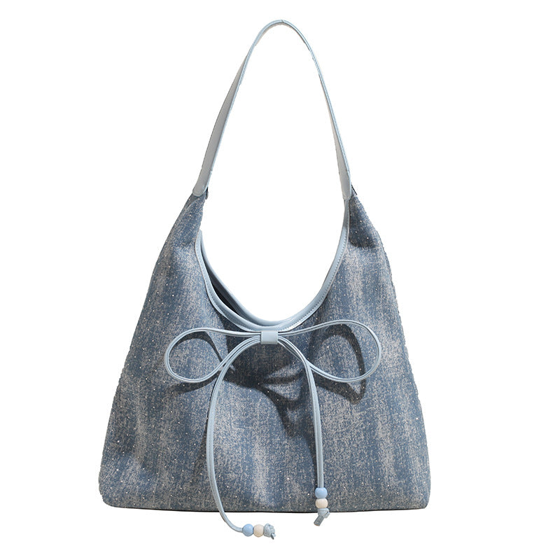 SuperValueChoice HCSEFA00007 DIY Denim single purse 14.17''×15.35''×4.33''