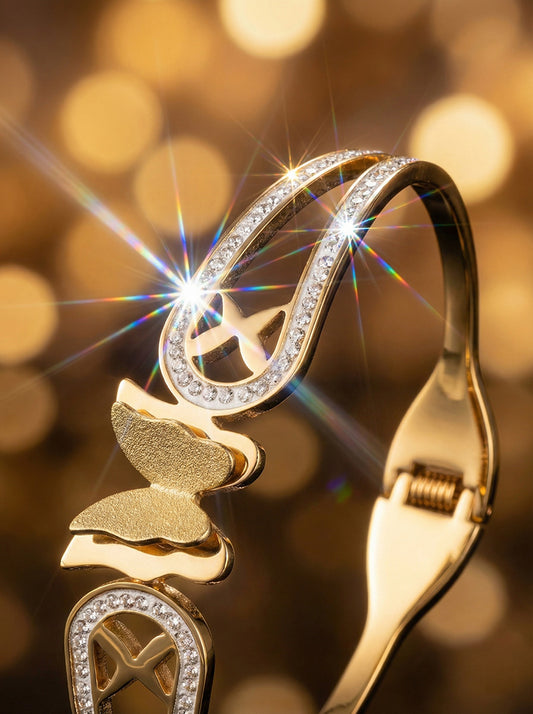 SUPÊR VÃLUE CHOICE HCSEX00038 Geometric Butterfly Openwork Bracelet