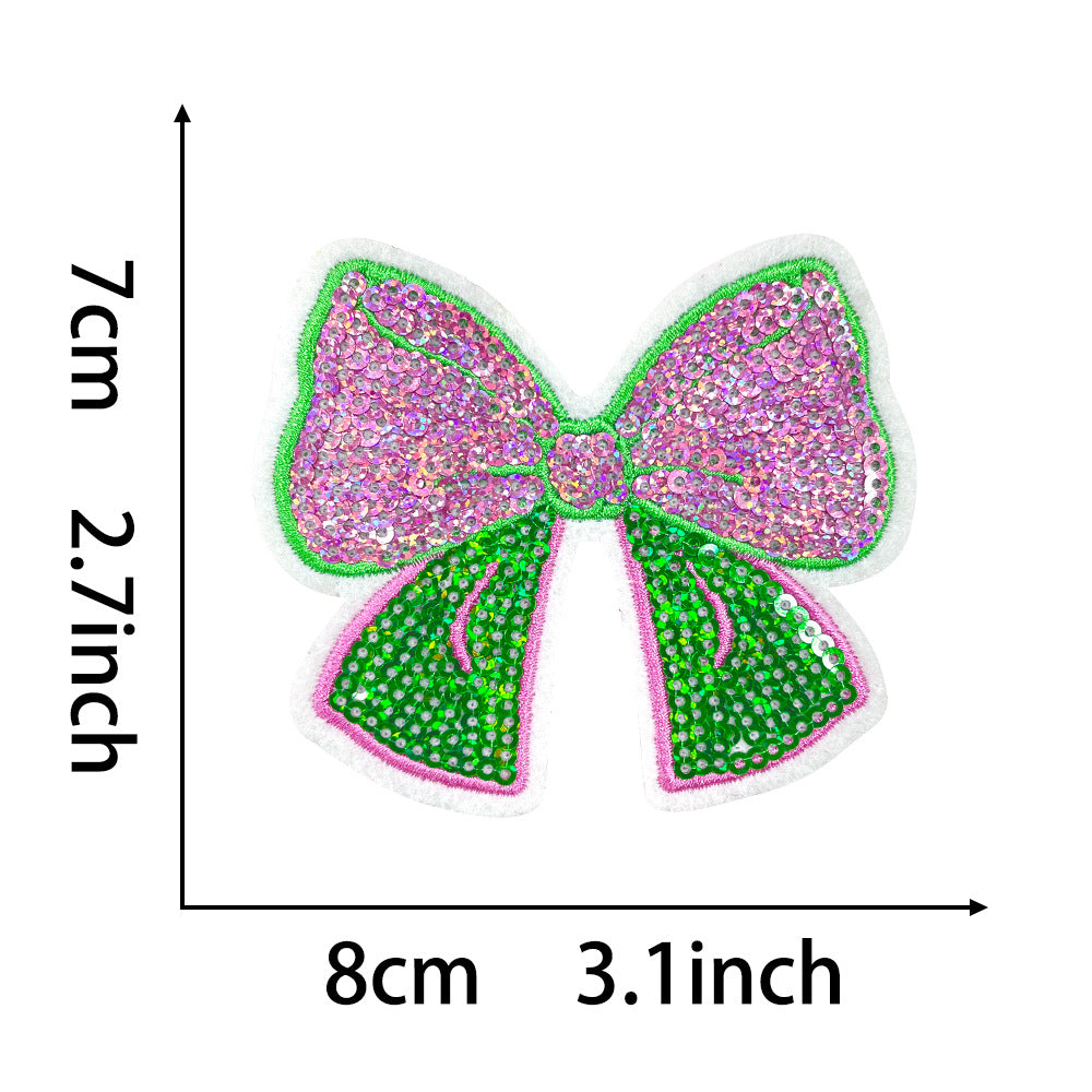 SUPERVALUECHOICE  HCSEYB00002 Letter Bow Embroidered Patch
