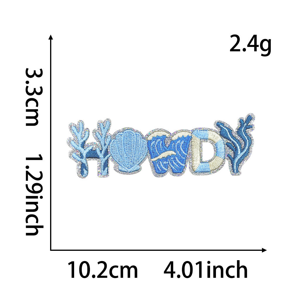 SUPERVALUECHOICE HCSEYB00017 Coastal Cowboy-Style Embroidered Patches