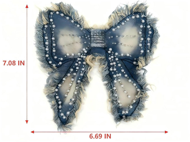 SUPERVALUECHOICE HCSEYE00008 Denim embroidery clothing fabric patches