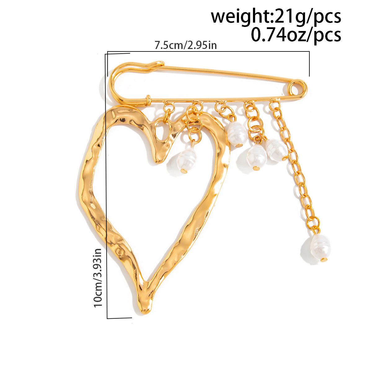 SUPERVALUECHOICE HCSESA00006 Fashionable Irregular CCB Fringe Chain Brooch