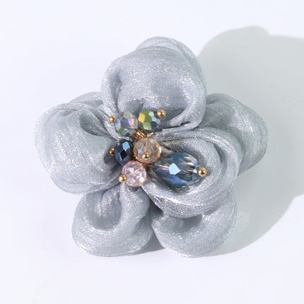 SUPERVALUECHOICE HCSEYD00031 Vintage 3D Pearl Flower Fabric Applique DIY Craft Accessory