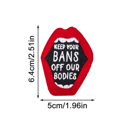 SUPERVALUECHOICE HCSEYSB00107 9Pcs Girl Power Feminist Slogan Embroidered Iron On Patches Clothing DIY Decor Appliques