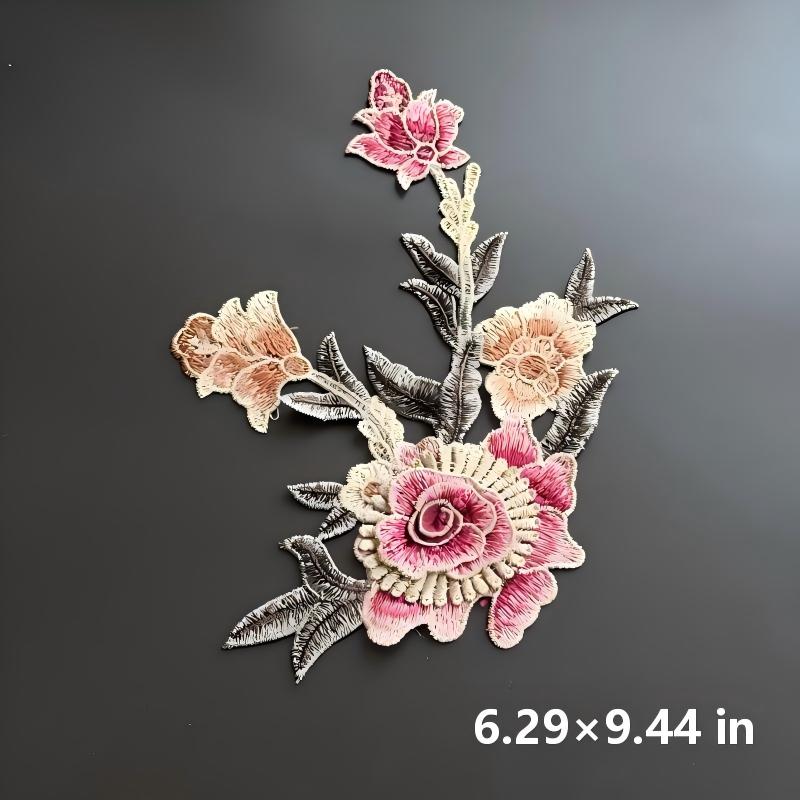 SUPERVALUECHOICE HCSEYB00103 Floral Embroidered Fabric Patches