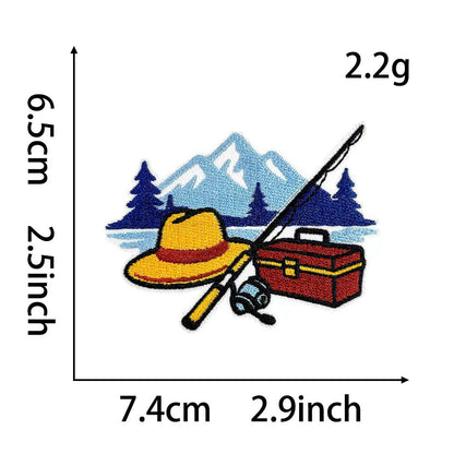 SUPERVALUECHOICE HCSEYB00035 Outdoor Playing Card-Themed Embroidered Fabric Patches