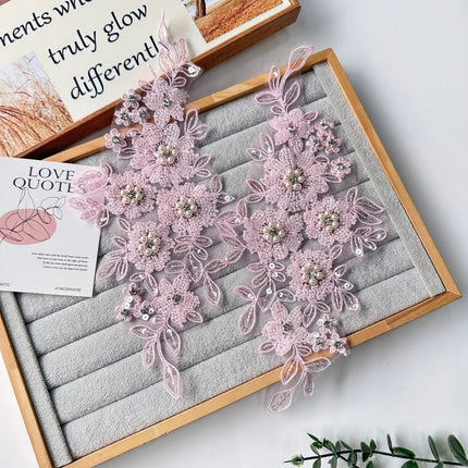 SUPERVALUECHOICE HCSEYB00128 Pair of Floral Embroidery Patches Matching Set