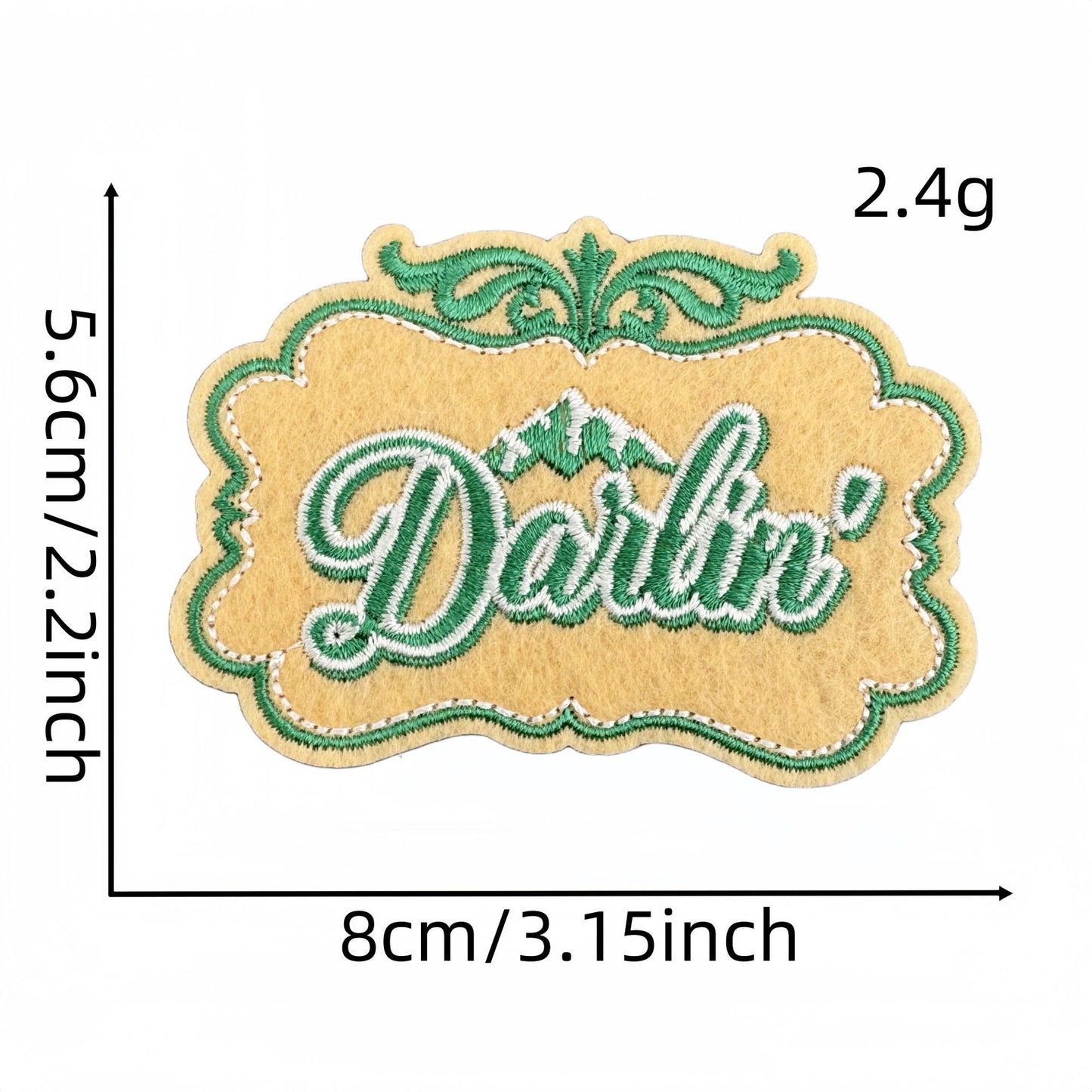 SUPERVALUECHOICE HCSEYB00032 Vintage English Graffiti Embroidered Fabric Patch