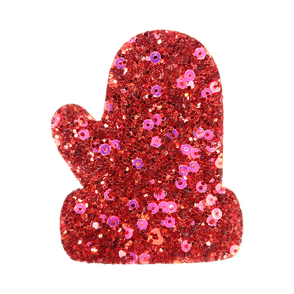 SUPERVALUECHOICE HCSEYC00007 Christmas Sequin Embroidered Fabric Patch