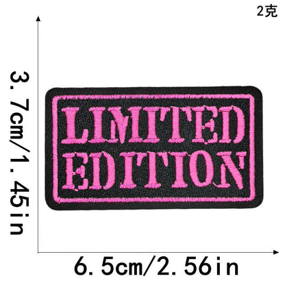 SUPERVALUECHOICE HCSEYSB000018 20Pcs Western Slogan Embroidered Iron On Patches Trendy Word Clothing DIY Decor Appliques
