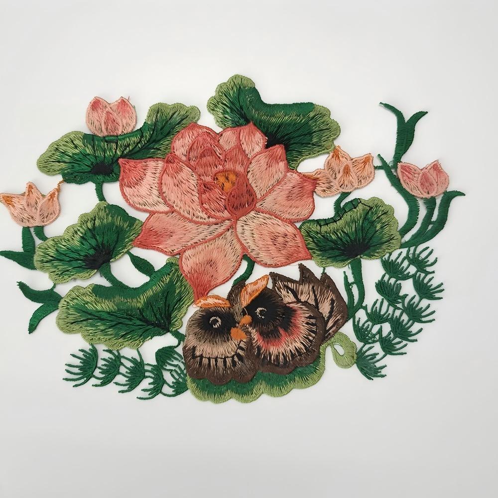 SUPERVALUECHOICE HCSEYB00048 Floral Embroidered Fabric Patches 6.29'' X 9.05''