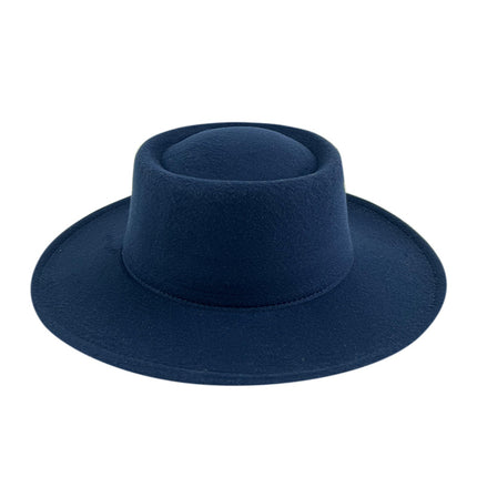 SUPERVALUECHOICE HCSEK00041 Vegan suede  Top Fedora Wool Felt Hat for Women & Men