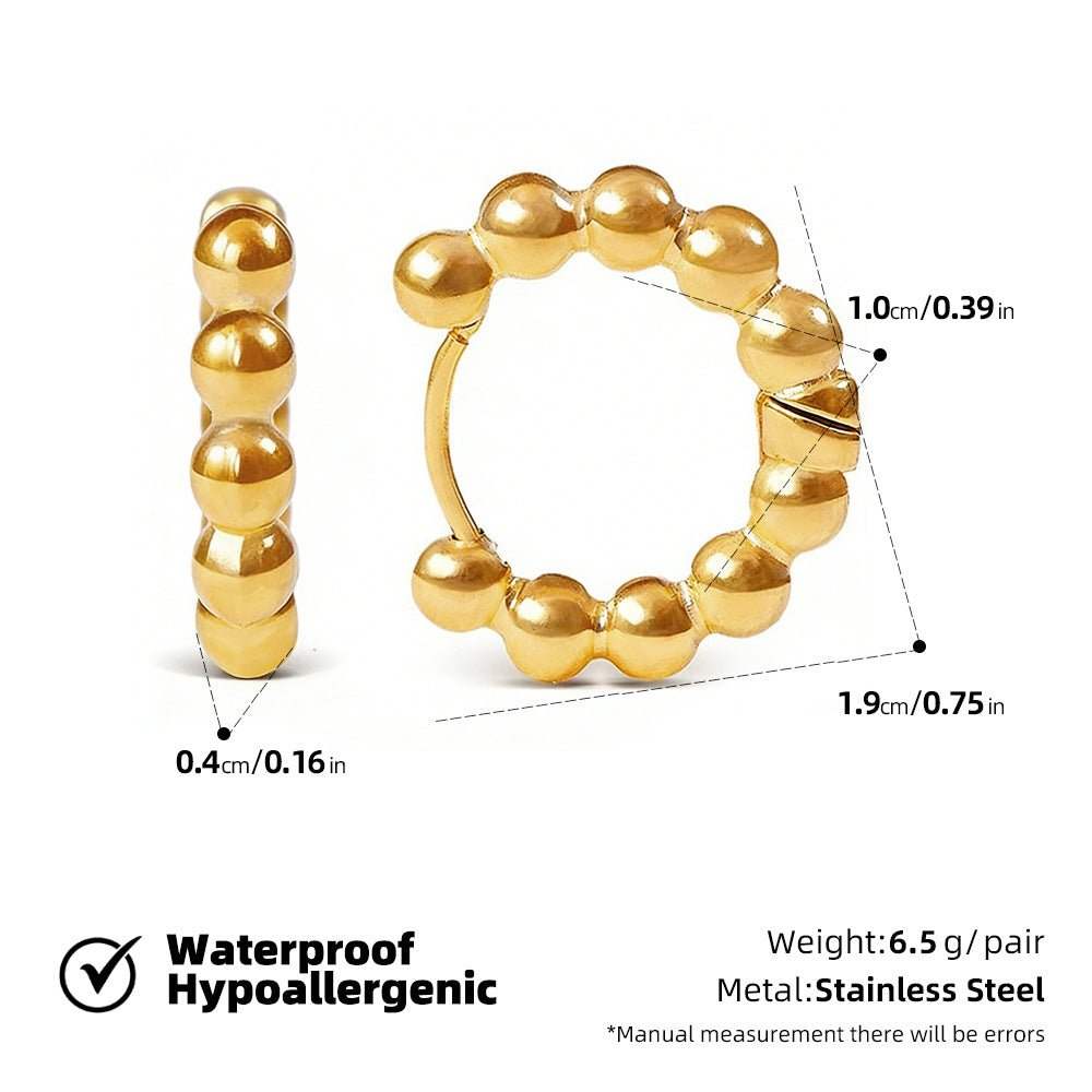 SUPERVALUECHOICE HCSETA00024 Earrings with an irregular textured pattern
