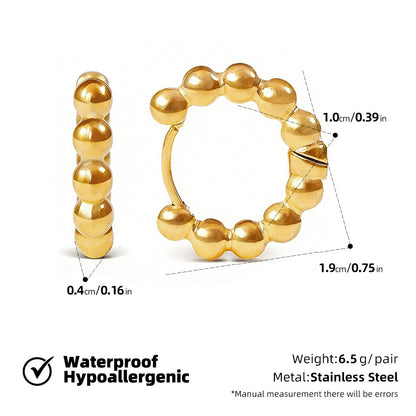 SUPERVALUECHOICE HCSETA00024 Earrings with an irregular textured pattern