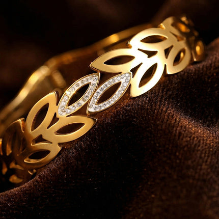 SUPÊR VÃLUE CHOICE HCSEX00014 Gold Leaf Bracelet