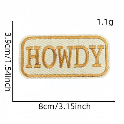 SUPERVALUECHOICE HCSEYB00032 Vintage English Graffiti Embroidered Fabric Patch