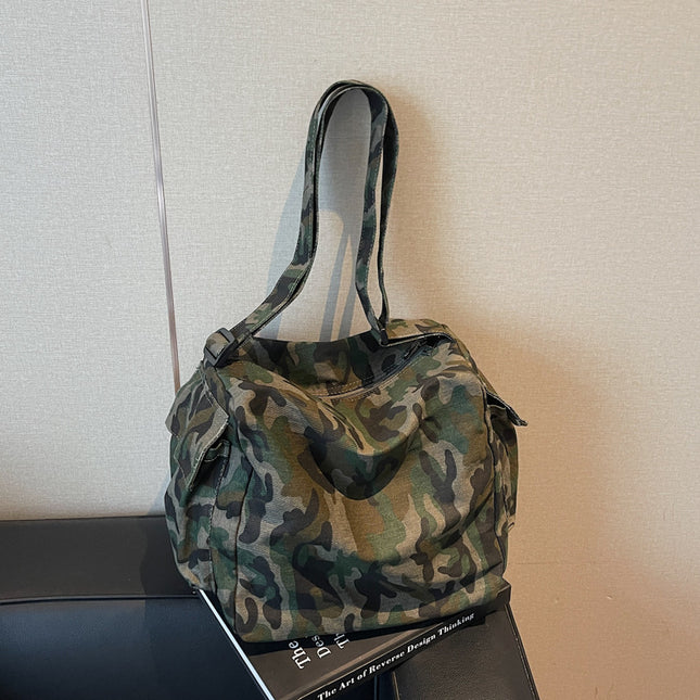 SuperValueChoice HCSEFA00065 Leopard Print Tote Handbag Women Canvas Crossbody Beach Bag