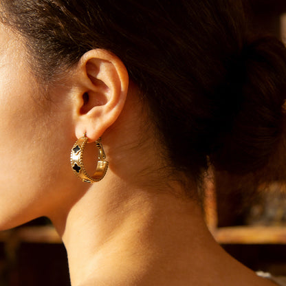 SUPERVALUECHOICE HCSETA00025 Four-Leaf Clover Kaleidoscope Earrings