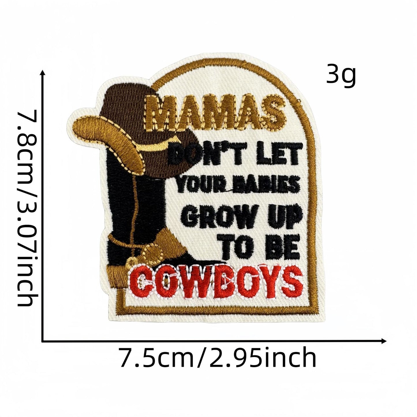 SUPERVALUECHOICE HCSEYB00030 Vintage English Graffiti Embroidered Fabric Patches