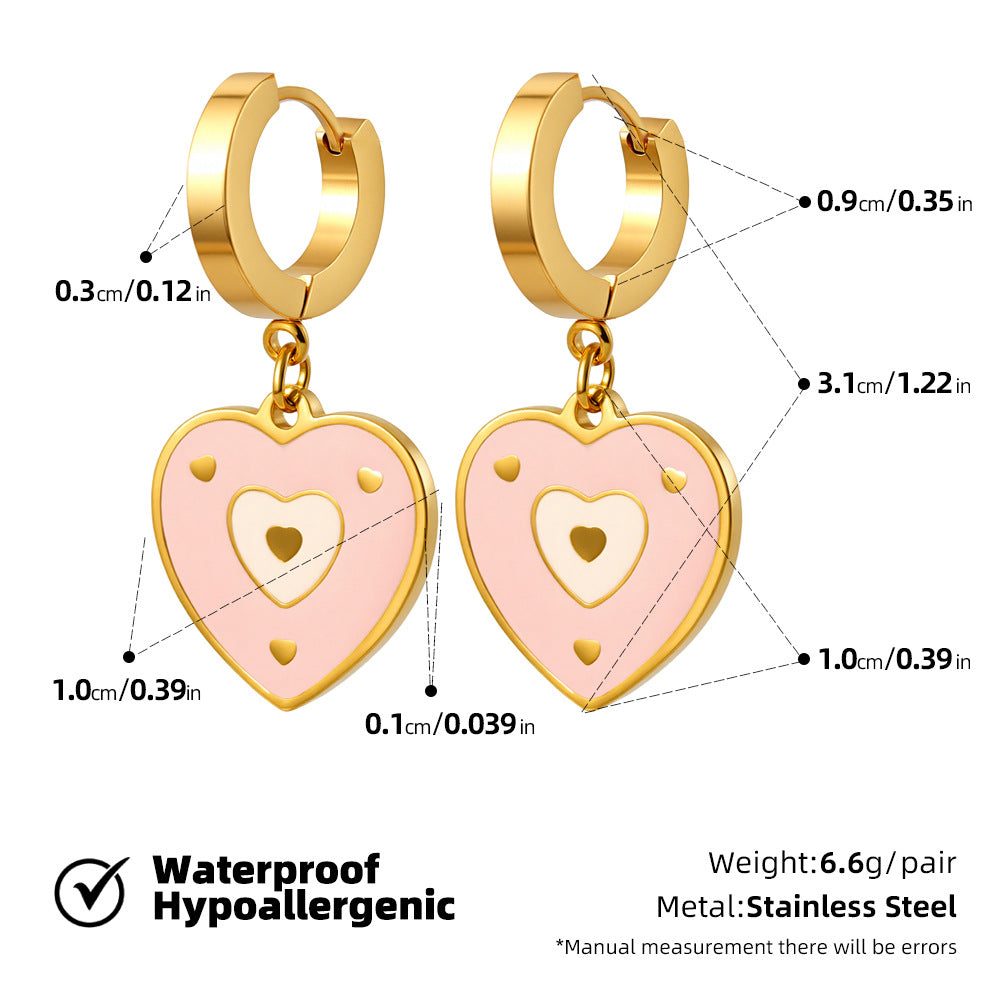 SUPERVALUECHOICE HCSETA00028 Heart-Shaped Earrings