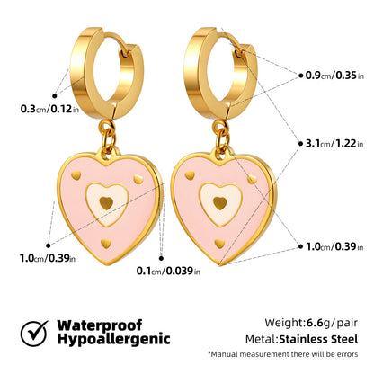 SUPERVALUECHOICE HCSETA00028 Heart-Shaped Earrings