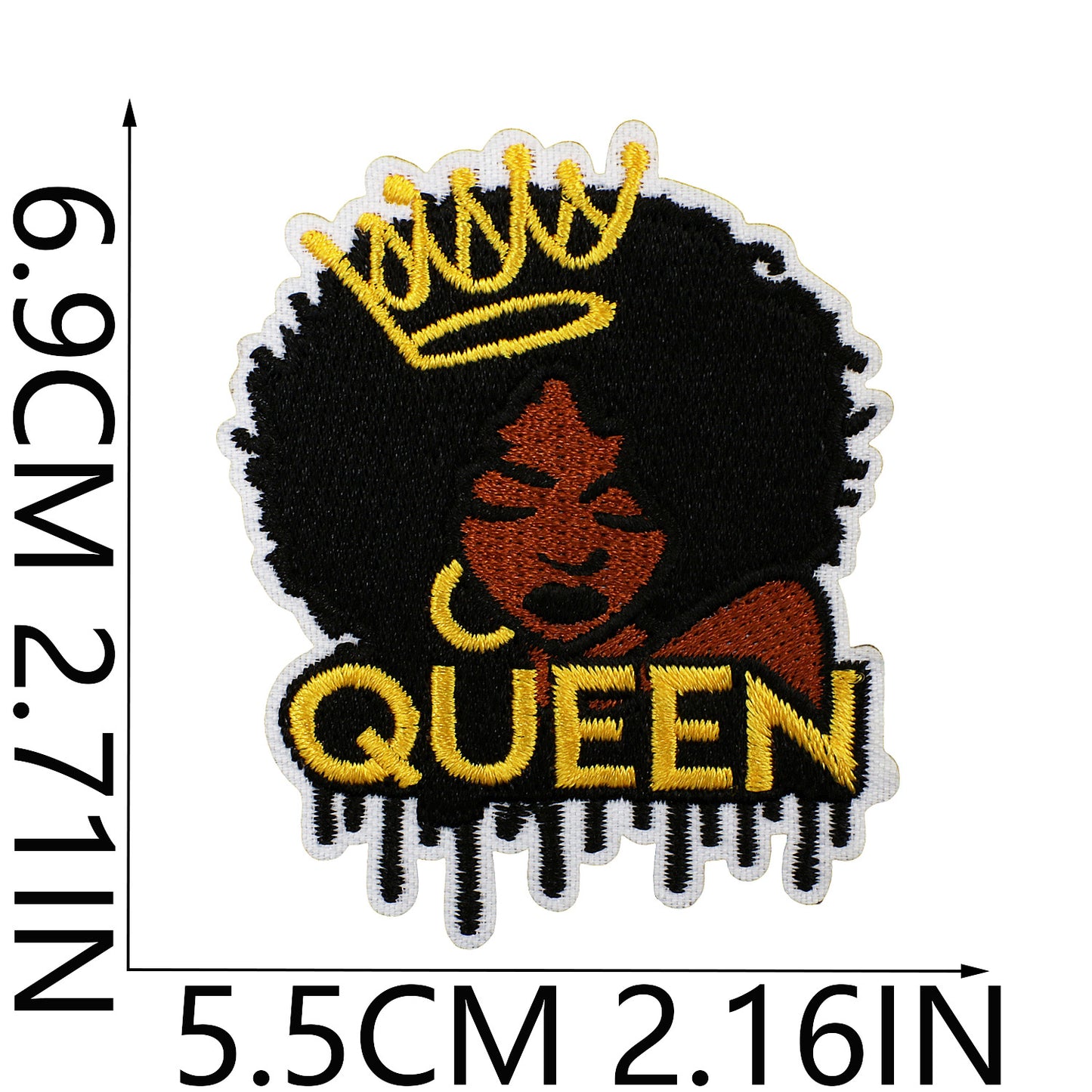 SUPERVALUECHOICE HCSEYB00013 Black Girl Magic Embroidered Fabric Patch
