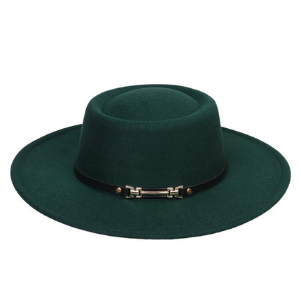 SUPERVALUECHOICE HCSEK00045 Vegan suede Top Fedora Hat Wool Felt Jazz Style Winter Unisex