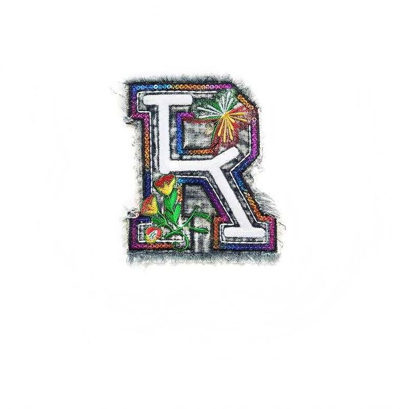 SUPERVALUECHOICE HCSEYE00010 Denim  embroidery clothing fabric patches