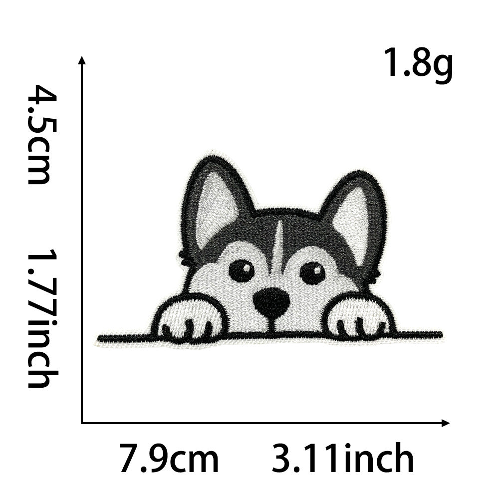 SUPER VALUE CHOICE  HCSEYB00001 Dog-themed embroidered fabric patches
