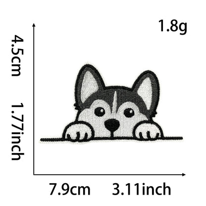 SUPER VALUE CHOICE  HCSEYB00001 Dog-themed embroidered fabric patches