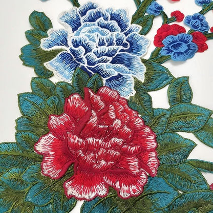 SUPERVALUECHOICE HCSEYB00056 Floral Embroidered Fabric Patches 12.59'' X 16.92''
