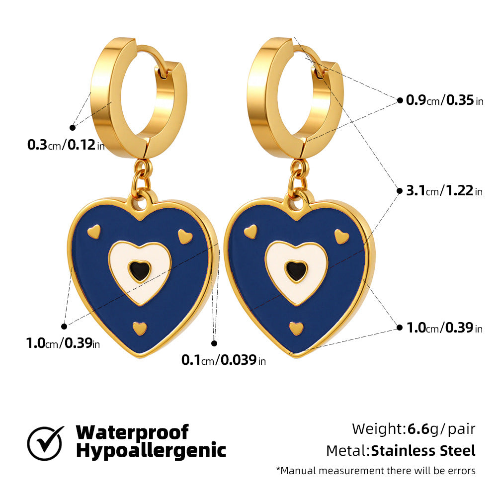 SUPERVALUECHOICE HCSETA00028 Heart-Shaped Earrings