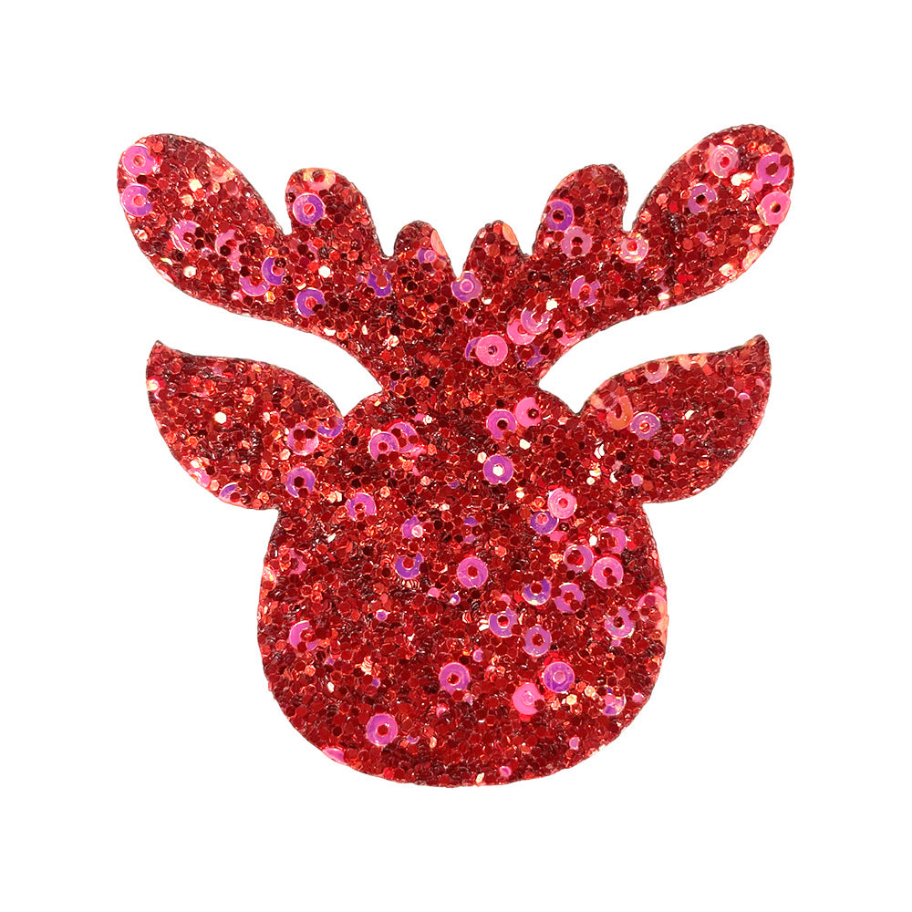 SUPERVALUECHOICE HCSEYC00007 Christmas Sequin Embroidered Fabric Patch